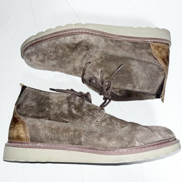 Reef Men's Voyage Chukka Boot Sz 12 RF0A3626 Brown Leather Cork Insole - Picture 6 of 10